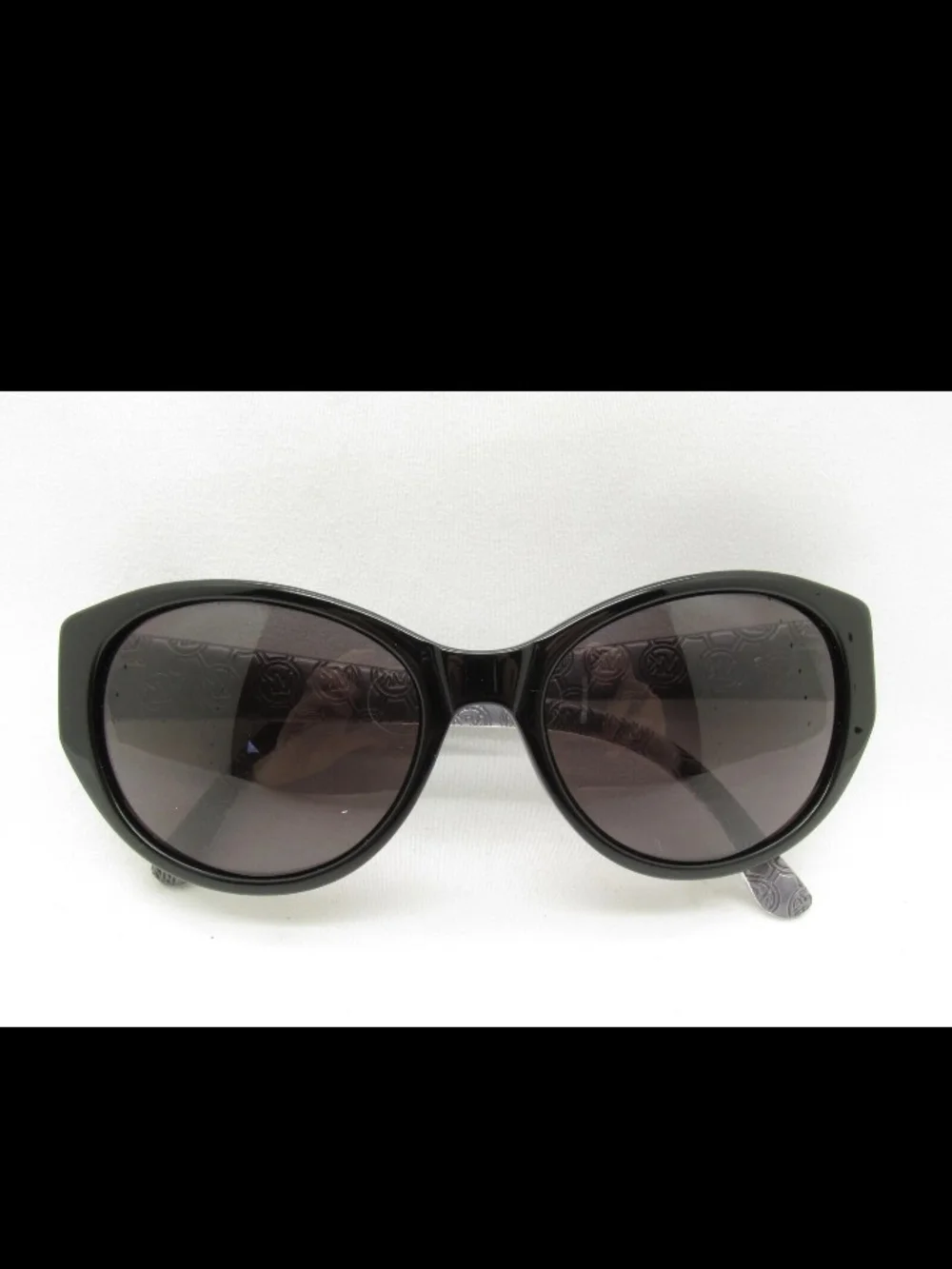Michael Kors Black Oversized Round Cat-Eye Sunglasses